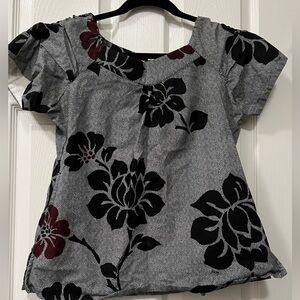 Koi Women's Floral Scrub Top EXTRA SMALL
